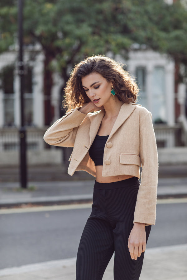 The Nara Blazer in Sand