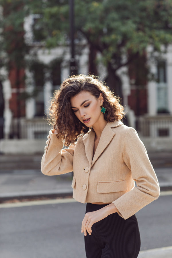 The Nara Blazer in Sand