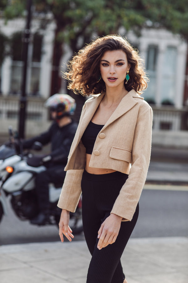The Nara Blazer in Sand