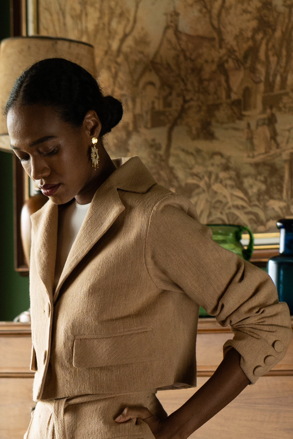 The Nara Blazer in Sand