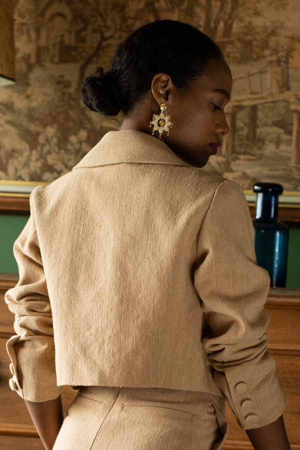 The Nara Blazer in Sand