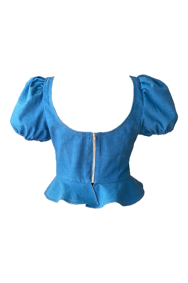 The Alice Blouse in Indigo