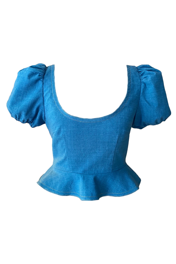 The Alice Blouse in Indigo